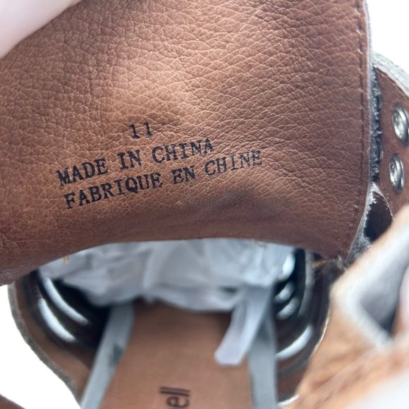 Jeffrey Campbell x Free People Travis Taupe Suede Buckle Heeled Boots - Picture 2 of 11